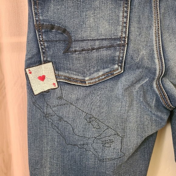 🔆 American Eagle Outfitters Patched Skinny Jeans - Picture 8 of 11